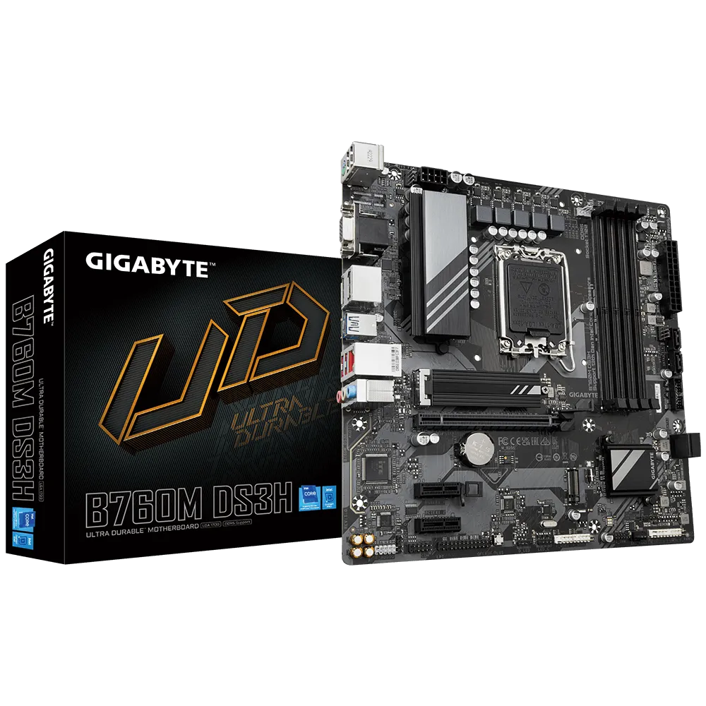 GIGABYTE B760M DS3H (Rev. 1.0) DDR5 MOTHERBOARD