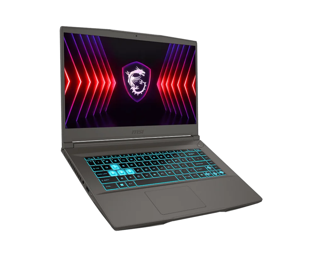 MSI Thin 15 B13UC Intel® Core™ i5-13420H, 16GB DDR4 RAM; 512GB NVMe SSD, RTX 3050 4GB, 15.6″ FHD IPS 144Hz Display, Windows 11, Blue Backlit Keyboard with Anti-Ghost key, Cosmos Gray