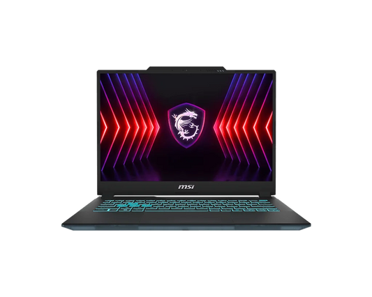 MSI Cyborg 14 A13VF Intel® Core™ i7-13620H, 16GB DDR5 RAM; 512GB NVMe SSD, RTX™ 4060, 8GB, 14-inch IPS Display 144Hz, Blue Backlit Anti-Ghost Keyboard, Windows 11, Translucent Black