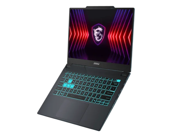 MSI Cyborg 14 A13VF Intel® Core™ i7-13620H, 16GB DDR5 RAM; 512GB NVMe SSD, RTX™ 4060, 8GB, 14-inch IPS Display 144Hz, Blue Backlit Anti-Ghost Keyboard, Windows 11, Translucent Black