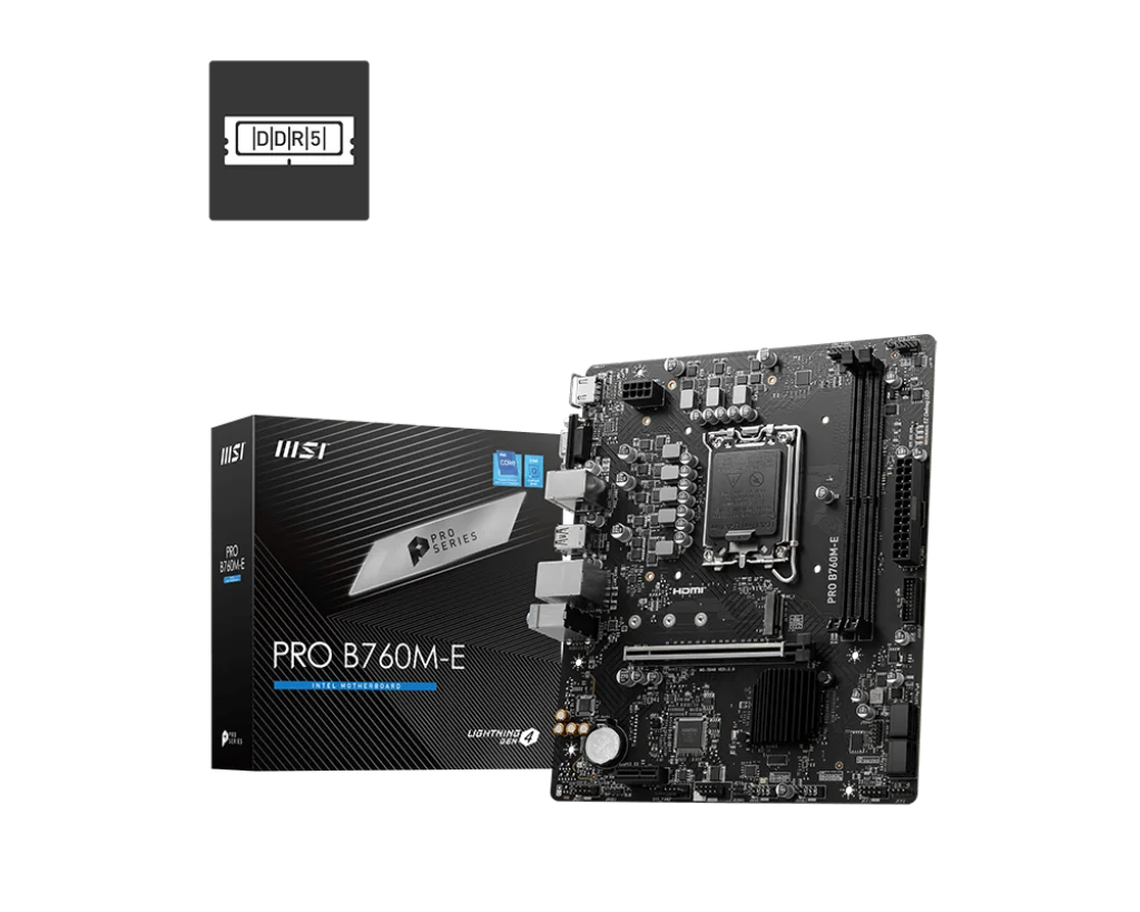 MSI PRO B760M-E DDR5 MOTHERBOARD