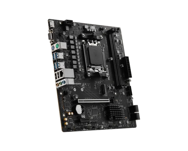 MSI PRO B650M-B Motherboard, Micro-ATX – Supports AMD Ryzen 7000 Series Processors, AM5 – DDR5 Memory Boost 6800+MHz/OC, 1 x PCIe 4.0 x16, 1 x M.2 Gen4, 2.5G LAN