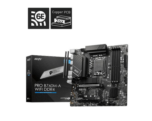 MSI PRO B760M-A WIFI DDR4 MOTHERBOARD