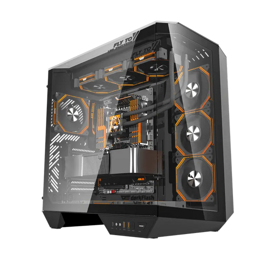 DarkFlash DY470 ATX PC Case, BLACK