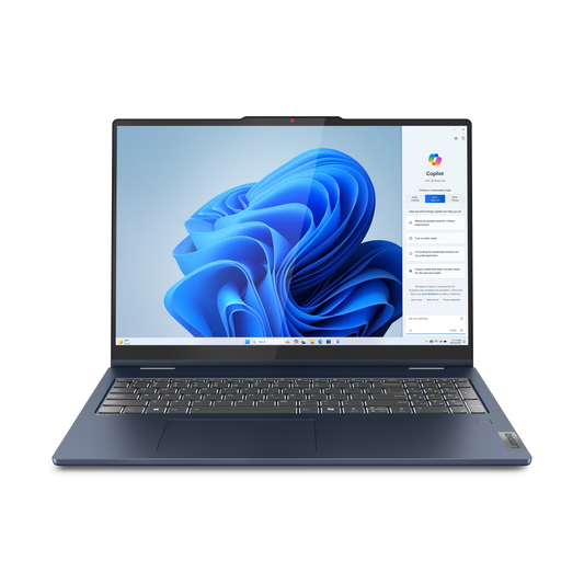 LENOVO IdeaPad 5 2-in-1 16IRU9 Intel® Core™ 5 120U, 8GB DDR5x RAM; 512GB SSD NVMe, 16-inch TouchScreen IPS WUXGA, Intel® Graphics, Backlit Keyboard, Windows® 11, with Digital Pen, Cosmic Blue