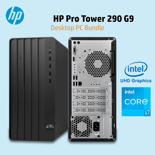 HP Pro Tower 290 G9 Desktop PC Intel Core I7 12700, 8GB RAM; 512GB SSD, Intel UHD Graphics 730, DOS, Includes Keyboard and Mouse