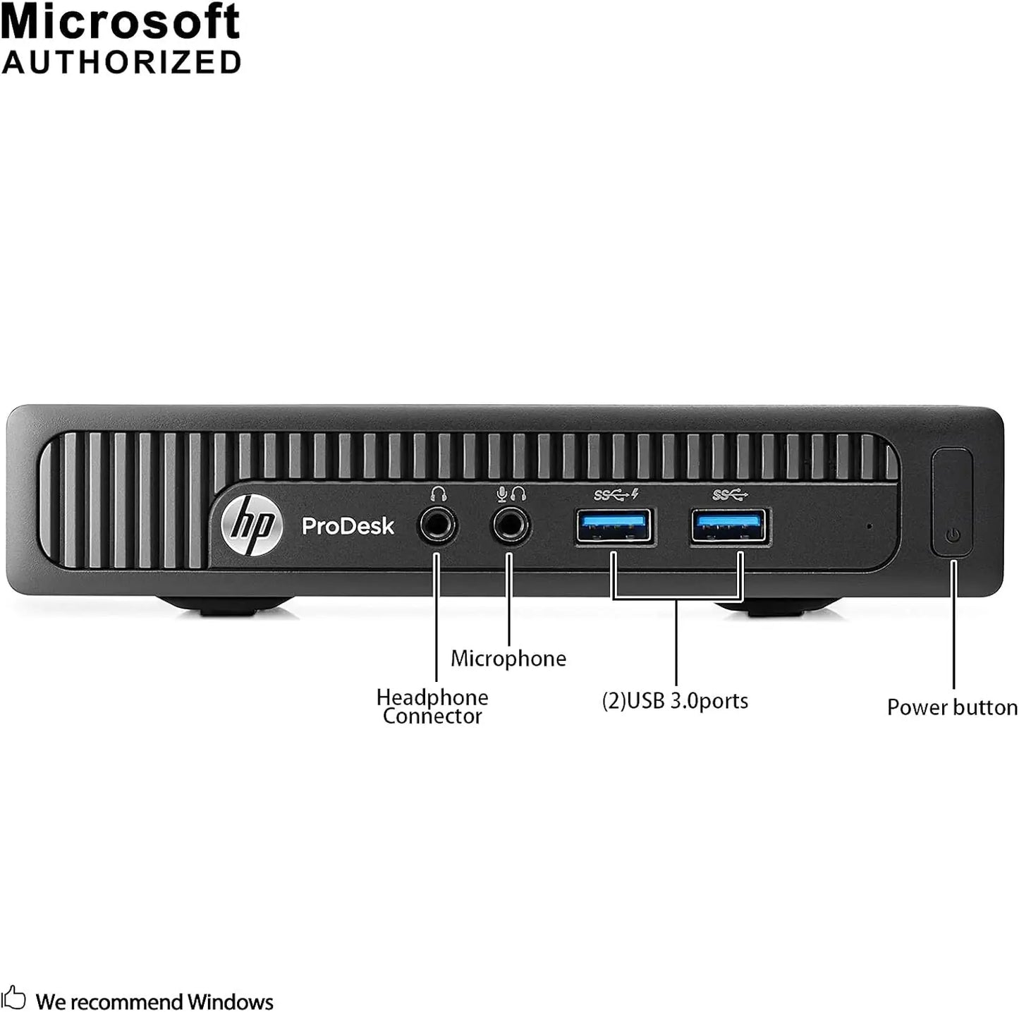 HP ProDesk 600 G1 Desktop TINY PC Intel Core i3-4360T, 4GB RAM, 128GB NVME, DOS – BUSINESS PC (F3U77AV)