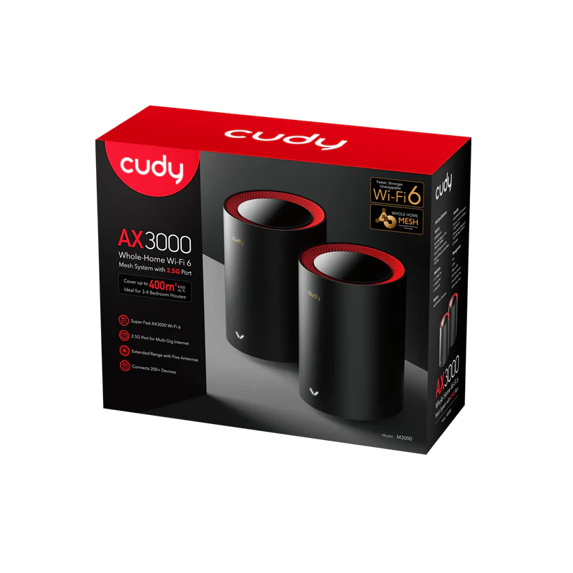 AX3000 2.5G Wi-Fi 6 Mesh System 2-Pack | M3000