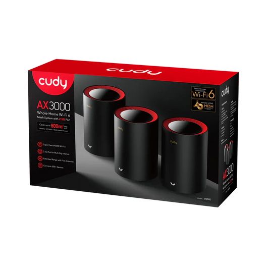 AX3000 2.5G Dual Band Wi-Fi 6 Mesh System 3-Pack | M3000