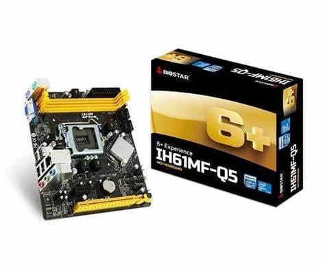 Biostar IH61MF-Q5 Motherboard (H61, S1155, MATX, DDR3, Intel)