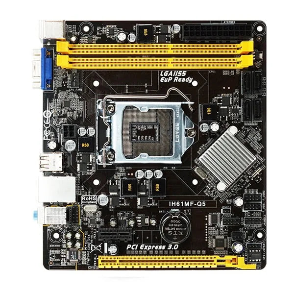 Biostar IH61MF-Q5 Motherboard (H61, S1155, MATX, DDR3, Intel)