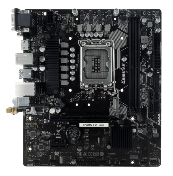 BIOSTAR B760MX2-E D4 DDR4 MOTHERBOARD