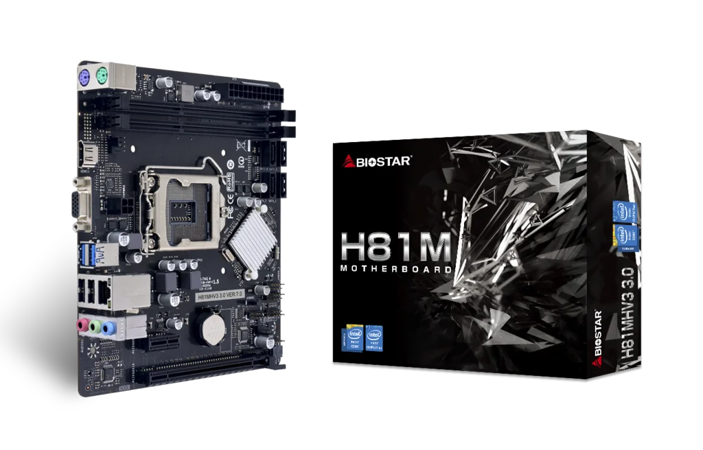 Motherboard Biostar H81MHV3 LGA1150, H81, DDR3