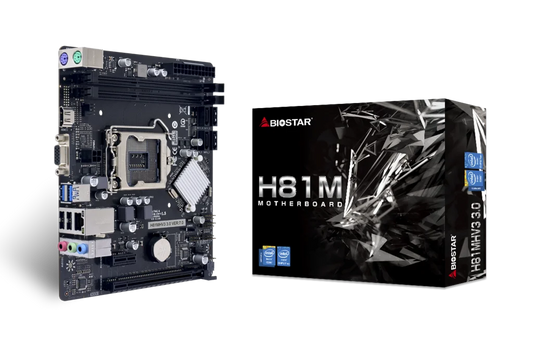 Motherboard Biostar H81MHV3 LGA1150, H81, DDR3