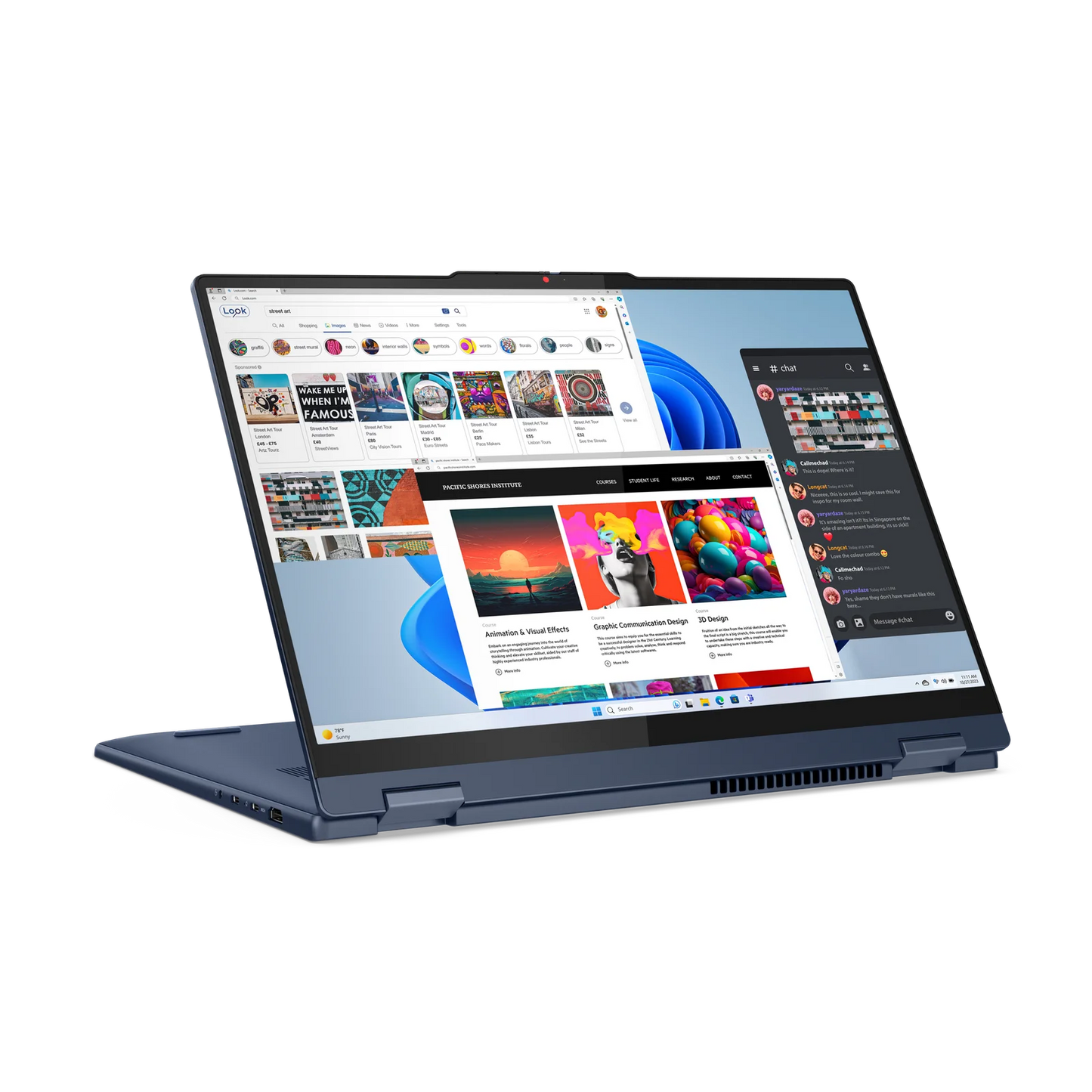 LENOVO IdeaPad 5 2-in-1 16IRU9 Intel® Core™ 5 120U, 8GB DDR5x RAM; 512GB SSD NVMe, 16-inch TouchScreen IPS WUXGA, Intel® Graphics, Backlit Keyboard, Windows® 11, with Digital Pen, Cosmic Blue