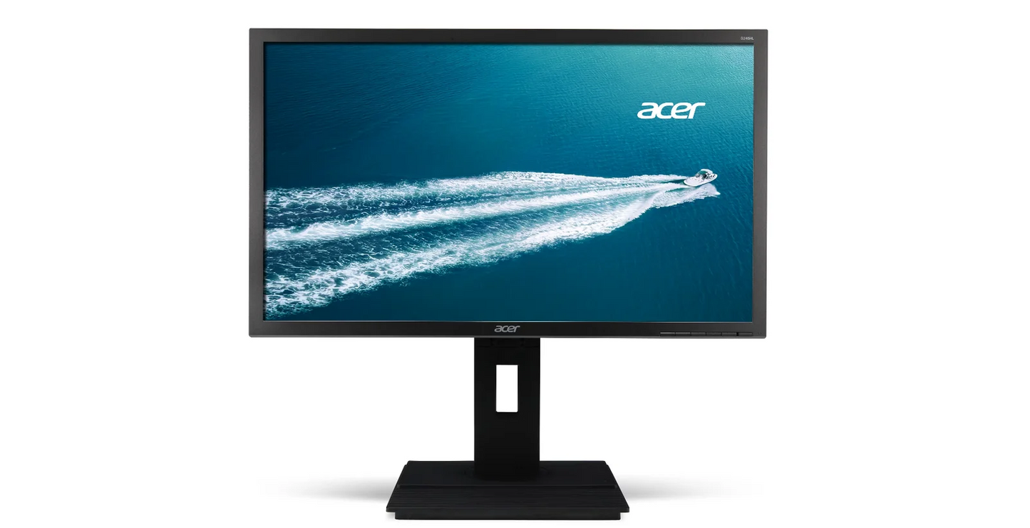 ACER B246HL Widescreen LCD Monitor,61 cm (24″), 60 HZ, 16:9, Full HD, 1920 x 1080, Brightness 250 cd/m², Dark Grey