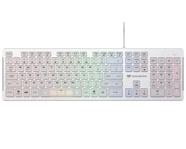 COUGAR VANTAR S Scissor-Switch RGB Gaming Keyboard/ WHITE