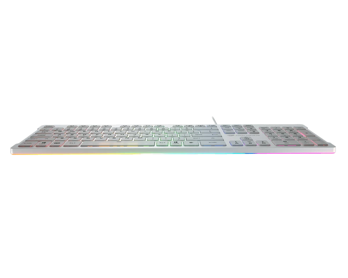 COUGAR VANTAR S Scissor-Switch RGB Gaming Keyboard/ WHITE