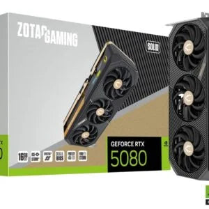 ZOTAC GAMING GEFORCE RTX 5080 SOLID OC 256-Bit 16GB GDDR7 PCI Express 5.0 DLSS 4.0 Video Card